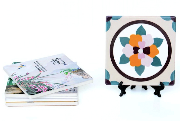 Ceramic, Coaster Printed By Multifunctional UV Printer